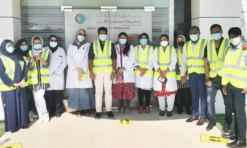 അൽ സലാമ പോളിക്ലിനിക്ക് മെഡിക്കൽ ക്യാമ്പ് സംഘടിപ്പിച്ചു അൽ സലാമ പോളിക്ലിനിക്ക് മെഡിക്കൽ ക്യാമ്പ് സംഘടിപ്പിച്ചു