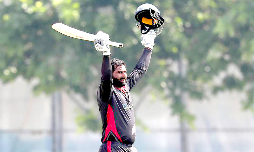 അരങ്ങേറ്റ പരമ്പരയിൽ സെഞ്ച്വറി നേടി ഇമാറാത്തി ക്രിക്കറ്റർ അരങ്ങേറ്റ പരമ്പരയിൽ സെഞ്ച്വറി നേടി ഇമാറാത്തി ക്രിക്കറ്റർ