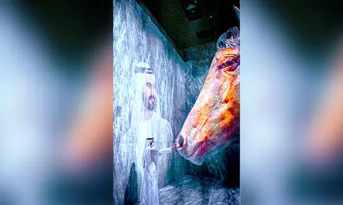 മൈ സ്​റ്റോറി കാണാൻ വിഷൻ പവിലിയനിലെത്തി ശൈഖ് മുഹമ്മദ്