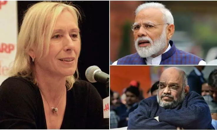 നല്ല തമാശ; മോദിയെ പുകഴ്​ത്തിയുള്ള അമിത്​ ഷായുടെ പ്രസ്​താവനയെ ട്രോളി ടെന്നീസ്​ ഇതിഹാസം മാർട്ടിന നവരത്​ലോവ