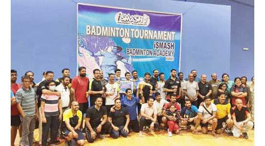 ഐ​സ്മാ​ഷ് ​ജി​ല്ല ബാ​ഡ്മി​ൻ​റ​ൺ ടൂ​ർ​ണ​മെൻറ്​:    ക​ണ്ണൂ​ർ ഓ​വ​റോ​ൾ ചാ​മ്പ്യ​ന്മാ​ർ