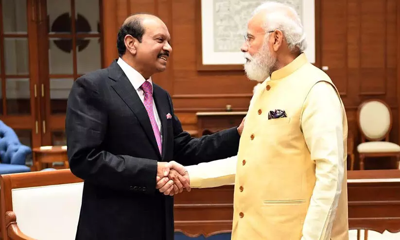 എം.എ യൂസഫലി പ്രധാനമന്ത്രിയുമായി കൂടിക്കാഴ്ച നടത്തി