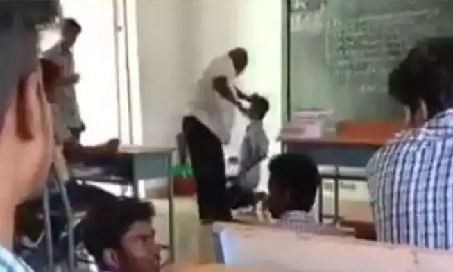 Tamil Nadu: Class 12 student brutally thrashed by teacher for not attending classes