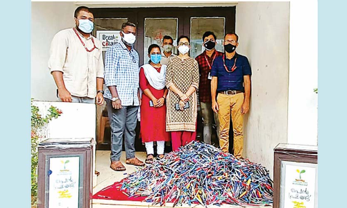 പെൻഫ്രണ്ടിൽ ശേഖരിച്ചത്​ ക്വിൻറൽ പേനകൾ