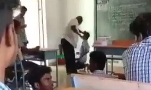 Tamil Nadu: Class 12 student brutally thrashed by teacher for not attending classes