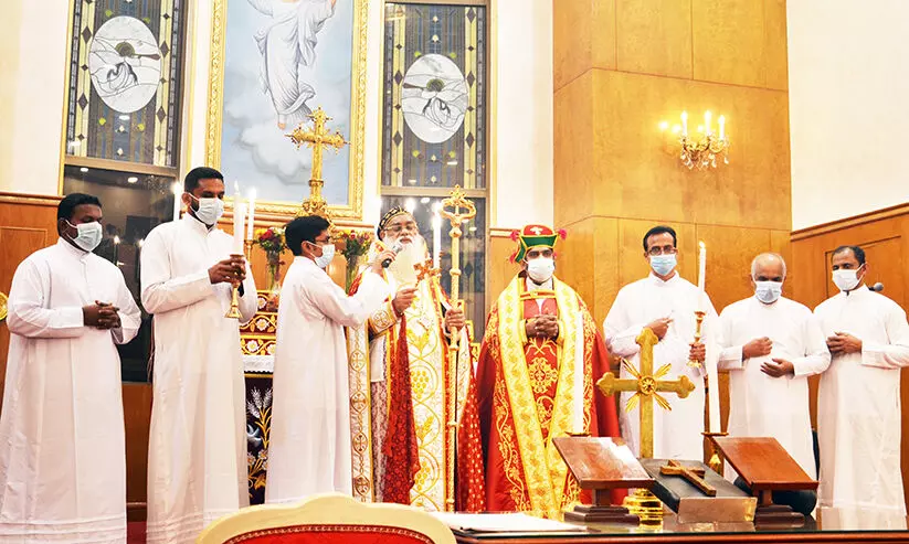 പുനർനിർമിച്ച കത്തീഡ്രലിെൻറ കൂദാശ കർമം നിർവഹിച്ചു പുനർനിർമിച്ച കത്തീഡ്രലിെൻറ കൂദാശ കർമം നിർവഹിച്ചു