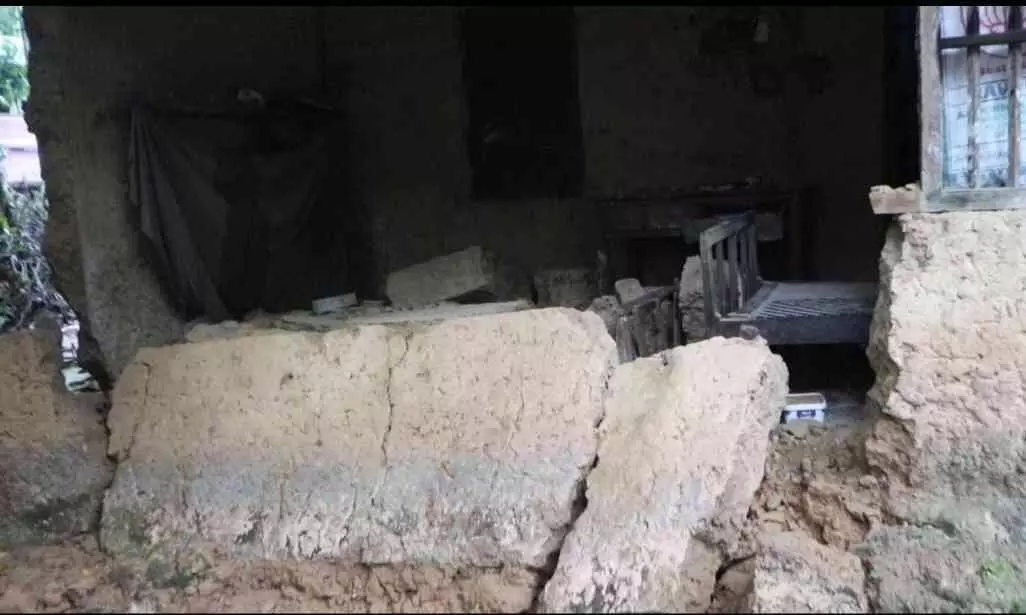 wall collapsed wall collapsed