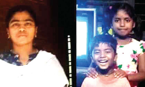 യുവതിയെയും മക്കളെയും കാണാനില്ലെന്ന് പരാതി