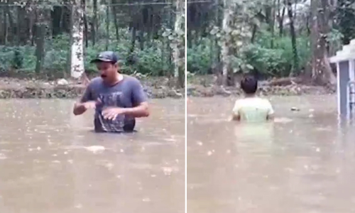 പി.സി. ജോർജിൻെറ വീട്ടിലും വെള്ളം കയറി; ആദ്യ സംഭവമെന്ന് VIDEO