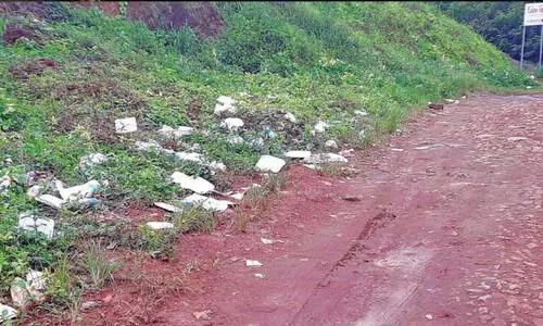 ചേലോട്​ മാലിന്യം തള്ളൽ അതിരൂക്ഷം ദുരിതം പേറി യാത്രക്കാർ