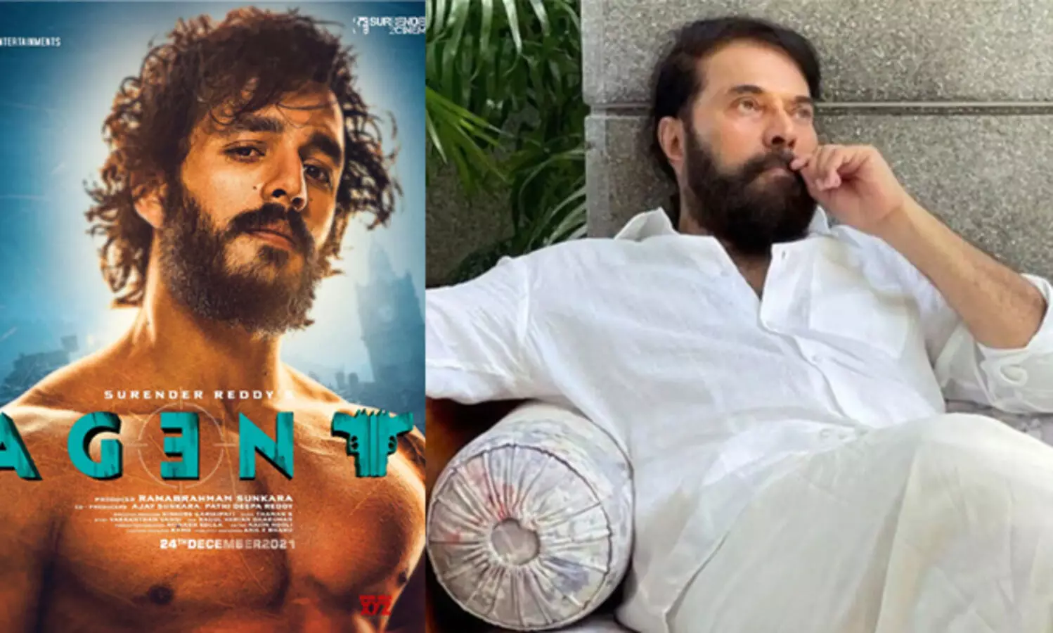 അഖിൽ അക്കിനേനിയുടെ ബിഗ്​ ബജറ്റ്​ ചിത്രം ഏജൻറിൽ മമ്മൂട്ടിയും; ചിത്രീകരണത്തിനായി യൂറോപ്പിലേക്ക്​