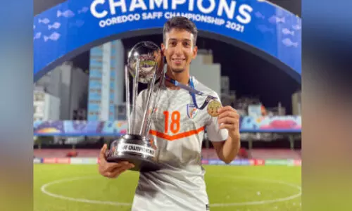 സാ​ഫ്​ ക​പ്പ്​ ഫു​ട്​​ബാ​ൾ കി​രീ​ടം: താരമായി സ​ഹ​ൽ..