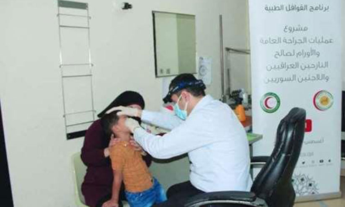 ഇ​റാ​ഖി​ലും സി​റി​യ​യി​ലും ഖ​ത്ത​ർ റെ​ഡ്ക്ര​സ​ൻ​റ്​ ചി​കി​ത്സാ പ​ദ്ധ​തി​ക​ൾ