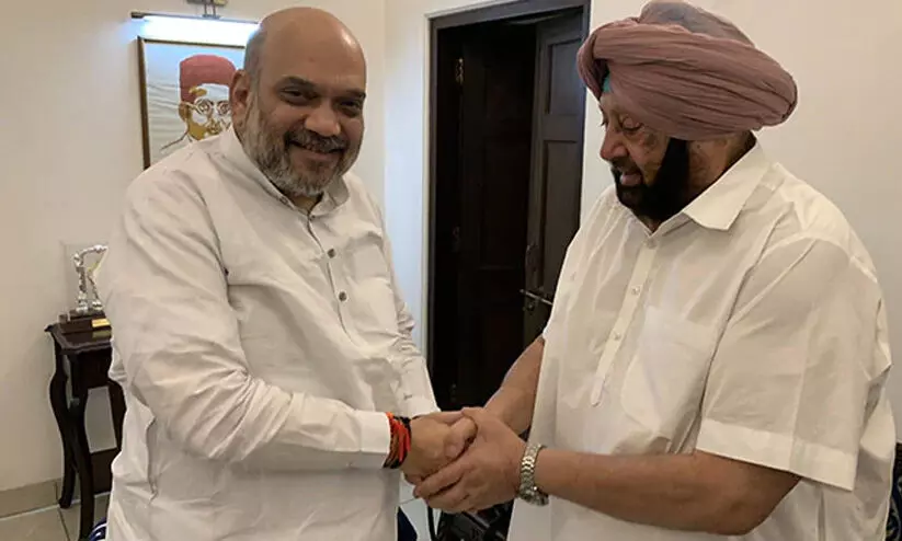 amarinder singh amit sha