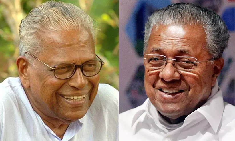 വി.എസിന് പിറന്നാൾ ആശംസ നേർന്ന് പിണറായി; പോരാട്ട ചരിത്രത്തിലെ നേതൃസ്തംഭമെന്ന് വി.എസിന് പിറന്നാൾ ആശംസ നേർന്ന് പിണറായി; പോരാട്ട ചരിത്രത്തിലെ നേതൃസ്തംഭമെന്ന്