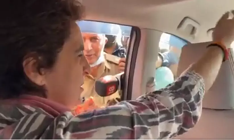 Priyanka Gandhi Detained On Way To Home Of UP Man Who Died In Custody