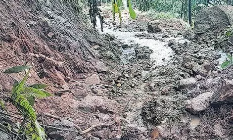 മംഗലം ഡാമിന് സമീപം ഉരുൾപൊട്ടി മംഗലം ഡാമിന് സമീപം ഉരുൾപൊട്ടി