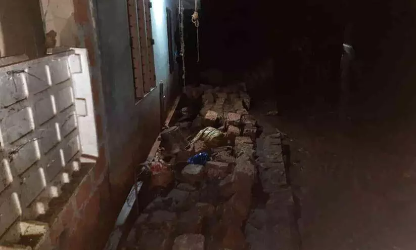 താഴെക്കോട് മാട്ടറ ബിടാവു മലയിൽ ഉരുൾപൊട്ടൽ