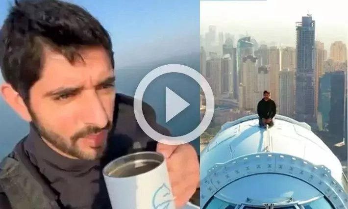 ലോകത്തിലെ ഏറ്റവും വലിയ ഫെറി വീലിന്​ മുകളിലിരുന്ന്​ ചായകുടിച്ച്​ ദുബൈ കിരീടാവകാശി