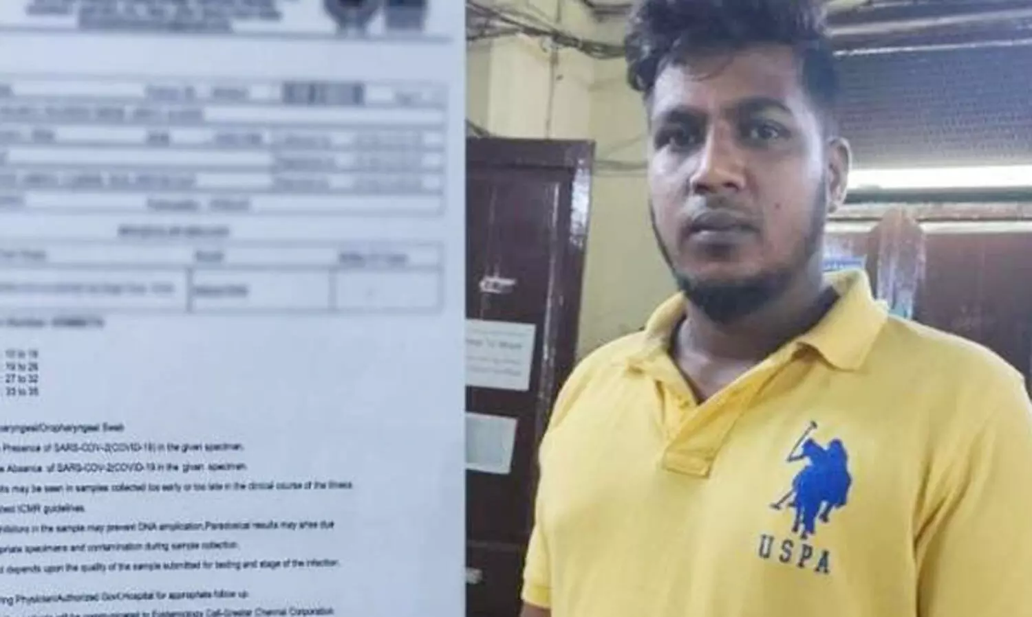 വ്യാജ കോവിഡ്​ നെഗറ്റിവ്​ സർട്ടിഫിക്കറ്റ്​ വിൽപന- ചെന്നൈയിൽ ഒരാൾ പിടിയിൽ