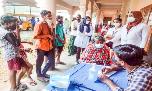 Psychological care at relief centers