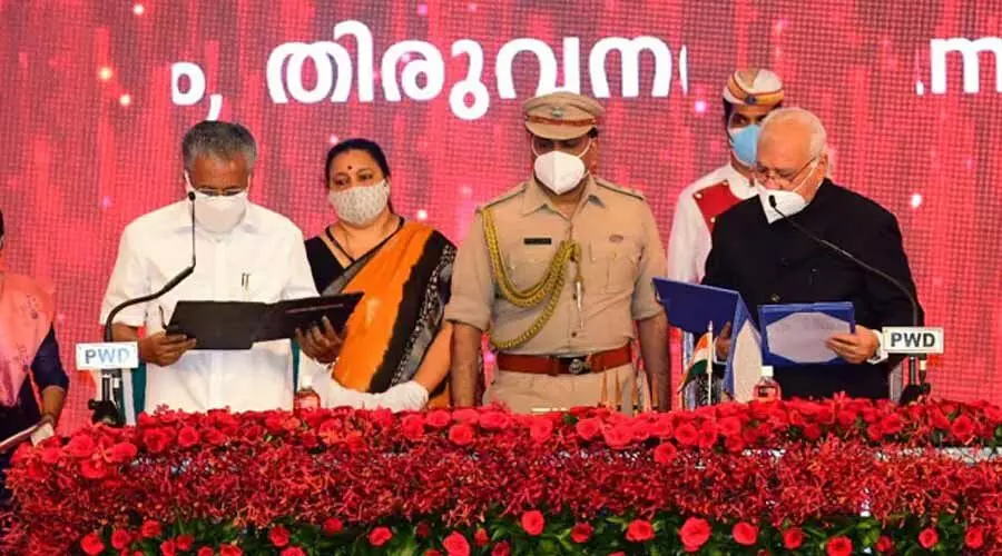 ര​ണ്ടാം പി​ണ​റാ​യി സ​ർ​ക്കാ​റി​െൻറ സത്യപ്രതിജ്ഞക്ക്​ സ്​റ്റേജ്​ ഒരുക്കിയത്​ 87.63 ലക്ഷത്തിന്​