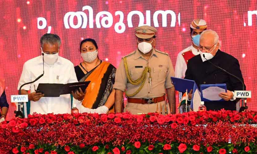 ര​ണ്ടാം പി​ണ​റാ​യി സ​ർ​ക്കാ​റി​െൻറ സത്യപ്രതിജ്ഞക്ക്​ സ്​റ്റേജ്​ ഒരുക്കിയത്​ 87.63 ലക്ഷത്തിന്​