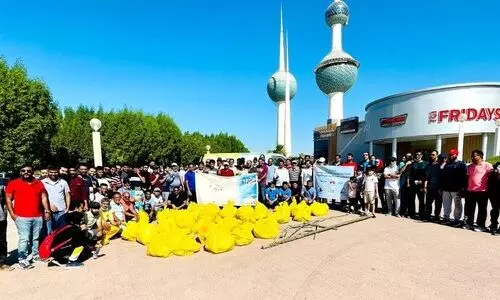 കെ.​െഎ.ജി, യൂത്ത് ഇന്ത്യ കുവൈത്ത്​ തീര ശുചീകരണം