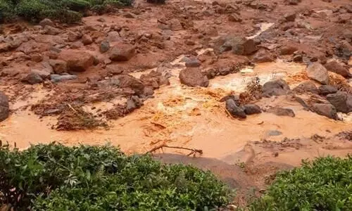 മണക്കയത്ത് ജനവാസ മേഖലയില്‍ ഉരുള്‍പൊട്ടി; അഞ്ച് കുടുംബങ്ങളിലെ 20ഓളം പേർ ഒറ്റപ്പെട്ടു