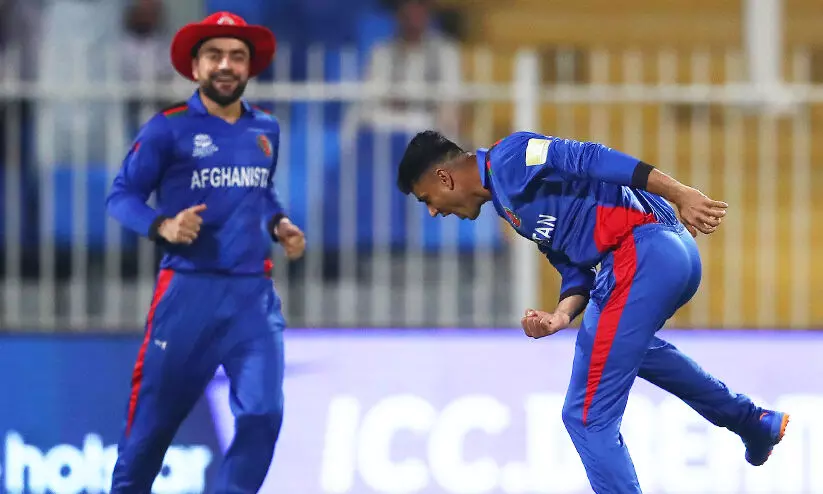 മാന്ത്രിക സ്​പിന്നുമായി മുജീബും റാഷിദും; സ്​കോട്​ലൻഡിനെ തരിപ്പണമാക്കി അഫ്​ഗാൻ പട