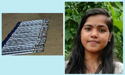 പെന്‍സില്‍ ലെഡില്‍ രാജ്യങ്ങളുടെ പേരുകള്‍ കൊത്തി അഞ്ജു പി. റെജി നേടിയത് റെക്കോര്‍ഡ്