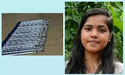 പെന്‍സില്‍ ലെഡില്‍ രാജ്യങ്ങളുടെ പേരുകള്‍ കൊത്തി അഞ്ജു പി. റെജി നേടിയത് റെക്കോര്‍ഡ്