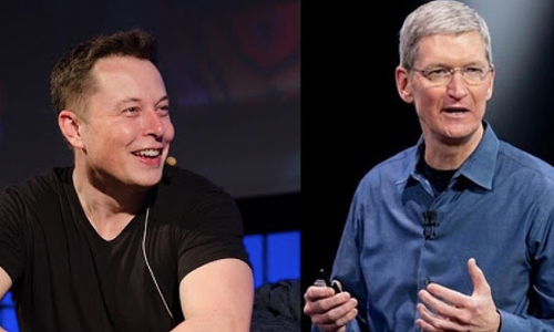 ആപ്പിൾ തുണി ഏറ്റെടുത്ത്​ ഇലോൺ മസ്​കും; കൊട്ടിയത് സി.ഇ.ഒ​ ടിം കുക്കിനെ