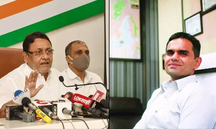 Sameer Wankhede and nawab malik Sameer Wankhede and nawab malik