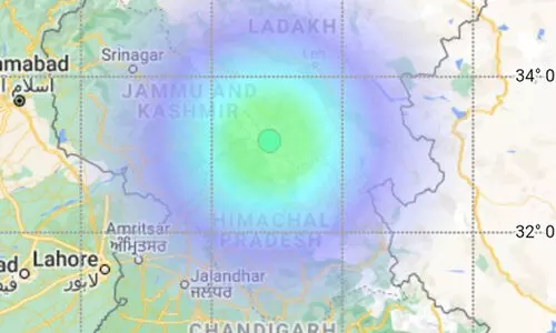 ഹിമാചലിലെ മണാലിയിൽ ഭൂചലനം