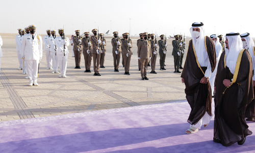 അമീര്‍ സൗദിയിൽ: ഗ്രീന്‍ ഇനീഷ്യേറ്റിവ് സമ്മേളനത്തിൽ   പ​ങ്കെടുക്കും