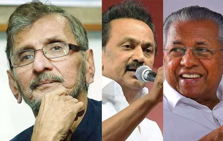 സ്റ്റാലിൻ ജി എന്ന് പിണറായി;അവർകൾ പോരേയെന്ന് എൻ.എസ്. മാധവൻ