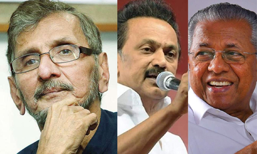 സ്റ്റാലിൻ ജി എന്ന് പിണറായി;അവർകൾ പോരേയെന്ന് എൻ.എസ്. മാധവൻ