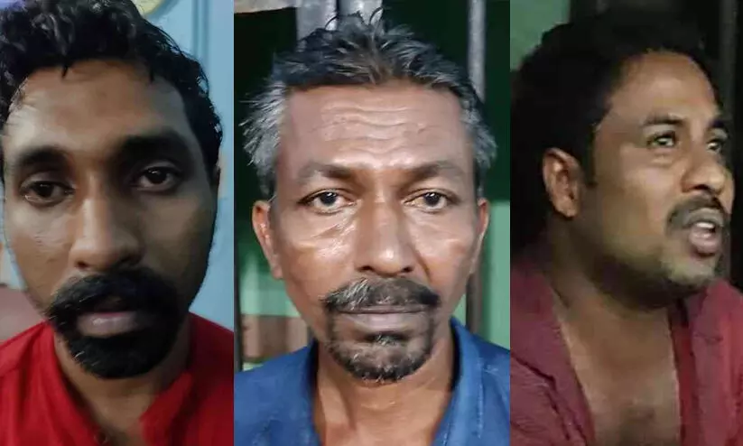 പരവൂരിലെ ഗുണ്ടാ ആക്രമണം: യുവാവിനെ വെട്ടിപ്പരിക്കേൽപ്പിച്ച മൂന്നുപേർ പിടിയിൽ