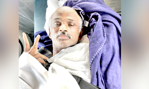 എട്ടുമാസം ചികിത്സയിലായ കൊല്ലം സ്വദേശിയെ നാട്ടിലെത്തിച്ചു