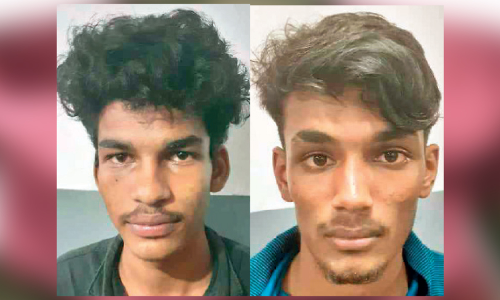 വാ​ഹ​ന​ത്തി​ൽ​നി​ന്ന് മോ​ഷ്​​ടി​ച്ച ബാ​റ്റ​റി​യു​മാ​യി ര​ണ്ടു​പേ​ർ അ​റ​സ്​​റ്റി​ൽ