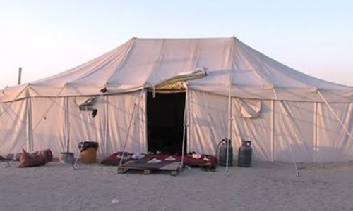 ശൈത്യകാല തമ്പുകൾക്ക്​ സമീപം താൽക്കാലിക സൂപ്പർ മാർക്കറ്റിന്​​ നീക്കം