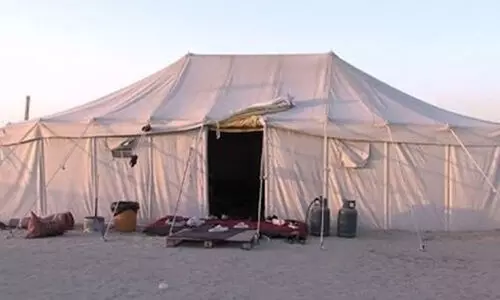 ശൈത്യകാല തമ്പുകൾക്ക്​ സമീപം താൽക്കാലിക സൂപ്പർ മാർക്കറ്റിന്​​ നീക്കം