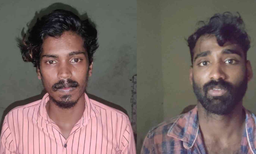 യുവാക്കളെ ആക്രമിച്ച് തട്ടി കൊണ്ട് വന്ന സംഘത്തിലെ രണ്ട് പേർ പിടിയിൽ