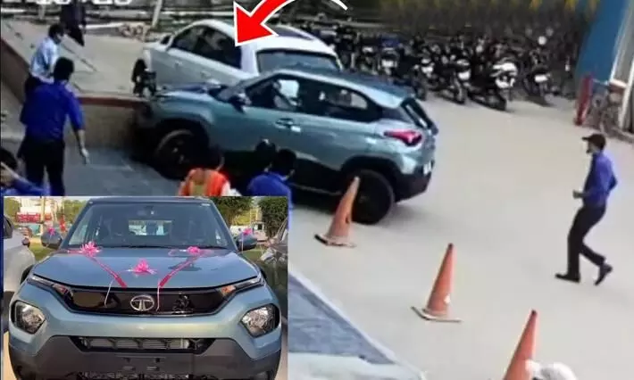 Tata Punch delivery gone wrong: Owner crashes brand new micro SUV