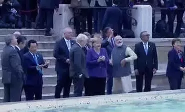 ട്രെവി ജലധാര സന്ദർശിച്ച്​ മോദി