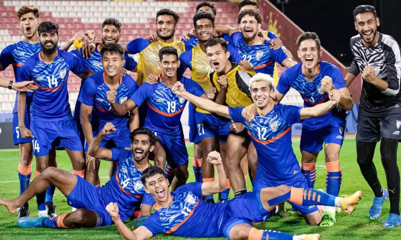 കി​ർ​ഗി​സ്​​താ​നെ ഷൂ​ട്ടൗ​ട്ടി​ൽ കീ​ഴ​ട​ക്കി; അണ്ടർ 23 എ.എഫ്​.സി കപ്പ്​ യോഗ്യതക്കരികെ ഇന്ത്യ