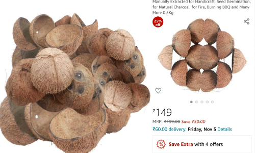 ചിരട്ടക്ക് വൻ ഓഫർ! കിലോക്ക് വെറും 298 രൂപ മാത്രം!! ചിരട്ടക്ക് വൻ ഓഫർ! കിലോക്ക് വെറും 298 രൂപ മാത്രം!!