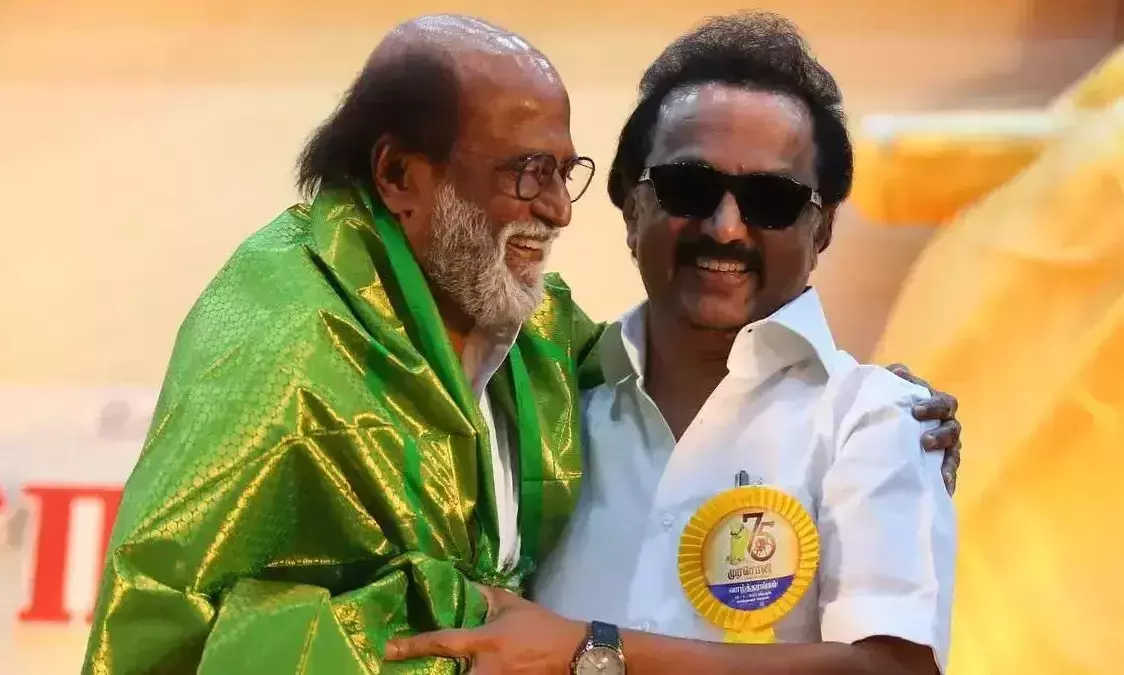 ശസ്​ത്രക്രിയക്ക്​ വി​േധയനായ   രജനികാന്തിനെ സ്​റ്റാലിൻ സന്ദർശിച്ചു