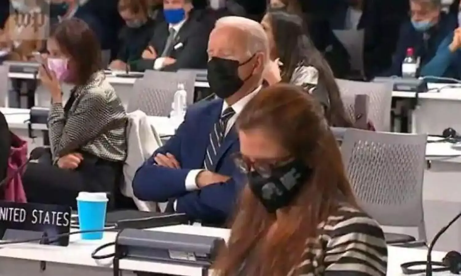Joe Biden Fall Asleep While Listening To COP26 Speech